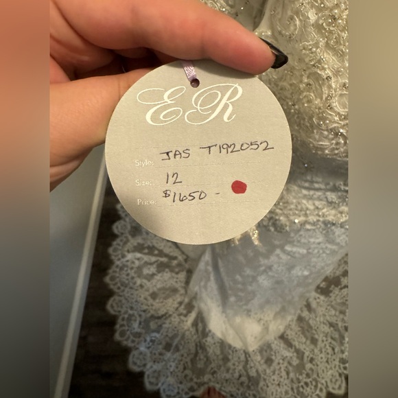 Beautiful brand new with tags Jasmine Couture wedding dress. Size 12. - Picture 6 of 10